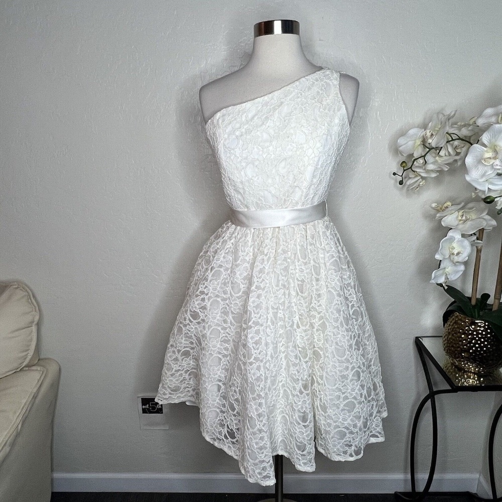 Vintage Mori Lee by Madeline Gardener Fit & Flare Lace cocktail dress 10